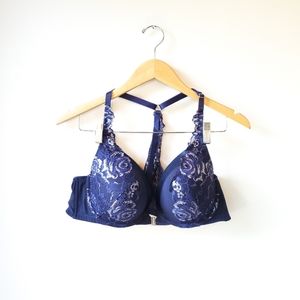 Beautiful Cacique Lace Racerback Bra SZ 42B